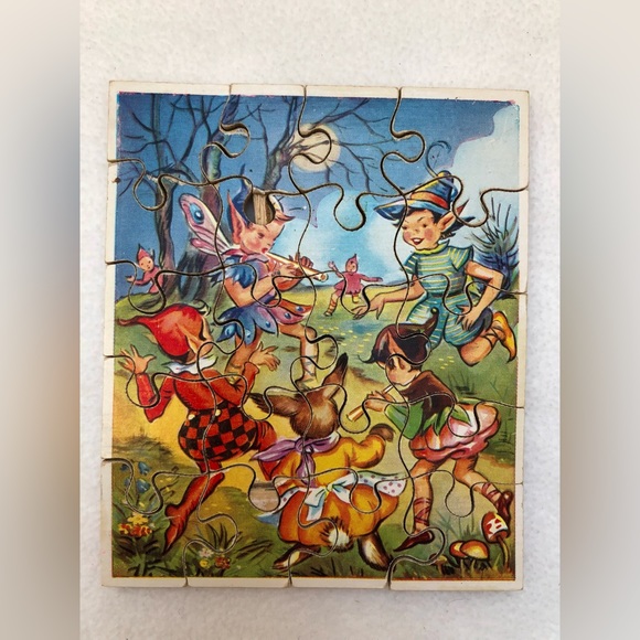 Vintage Victory 1950’s Wood Piece Jig-Saw Two Puzzle Set - Picture 5 of 14